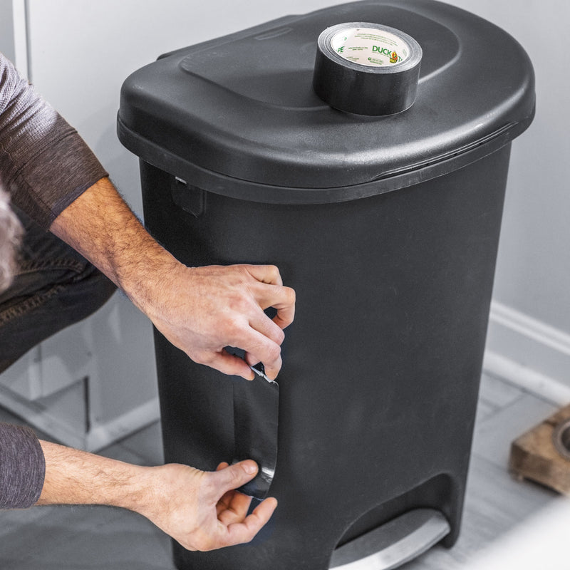 Duck Colored Duct Tape, 3" Core, 1.88" x 20 yds, Black