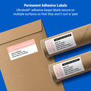Avery Shipping Labels w/ TrueBlock Technology, Inkjet/Laser Printers, 5.5 x 8.5, White, 2/Sheet, 500 Sheets/Box