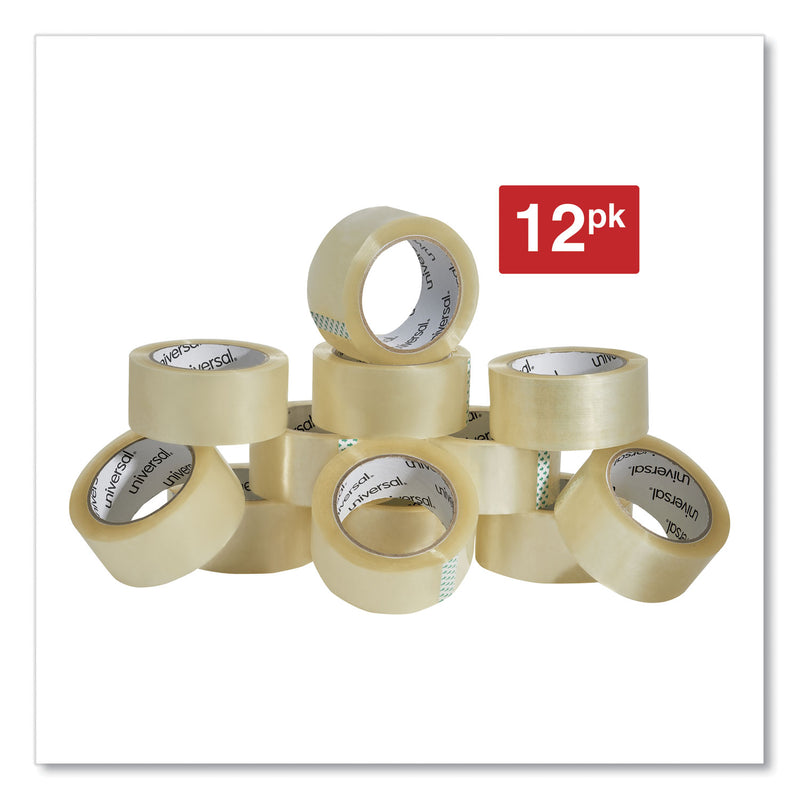 Universal Heavy-Duty Box Sealing Tape, 3" Core, 1.88" x 54.6 yds, Clear, 12/Box