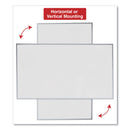 Universal Dry Erase Board, Melamine, 72 x 48, Satin-Finished Aluminum Frame