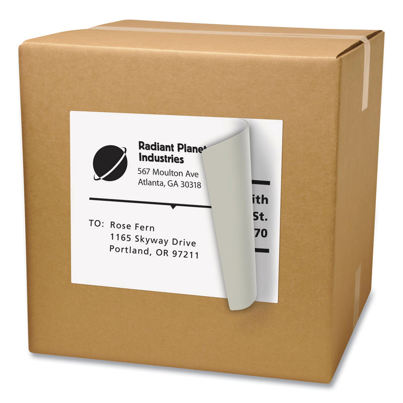 Avery Shipping Labels with TrueBlock Technology, Inkjet/Laser Printers, 8.5 x 11, White, 500/Box