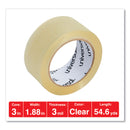 Universal Heavy-Duty Box Sealing Tape, 3" Core, 1.88" x 54.6 yds, Clear, 6/Box