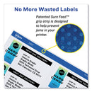Avery Shipping Labels w/ TrueBlock Technology, Inkjet Printers, 3.33 x 4, White, 6/Sheet, 100 Sheets/Box