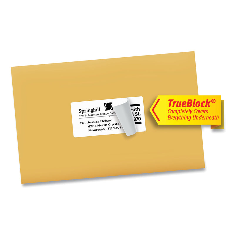 Avery Shipping Labels w/ TrueBlock Technology, Inkjet Printers, 2 x 4, White, 10/Sheet, 10 Sheets/Pack
