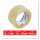 Universal Heavy-Duty Box Sealing Tape, 3" Core, 1.88" x 54.6 yds, Clear, 12/Box