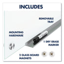 Quartet Brilliance Glass Dry-Erase Boards, 48 x 36, White Surface