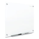 Quartet Brilliance Glass Dry-Erase Boards, 96 x 48, White Surface