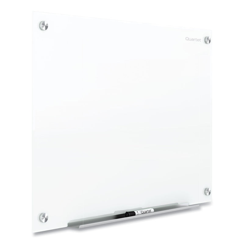 Quartet Brilliance Glass Dry-Erase Boards, 96 x 48, White Surface