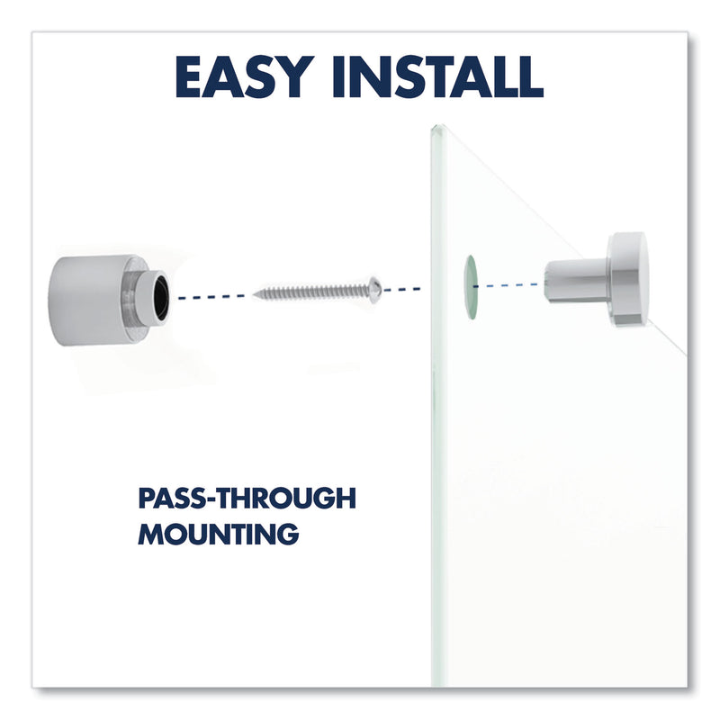 Quartet Brilliance Glass Dry-Erase Boards, 48 x 36, White Surface