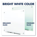 Quartet Brilliance Glass Dry-Erase Boards, 96 x 48, White Surface
