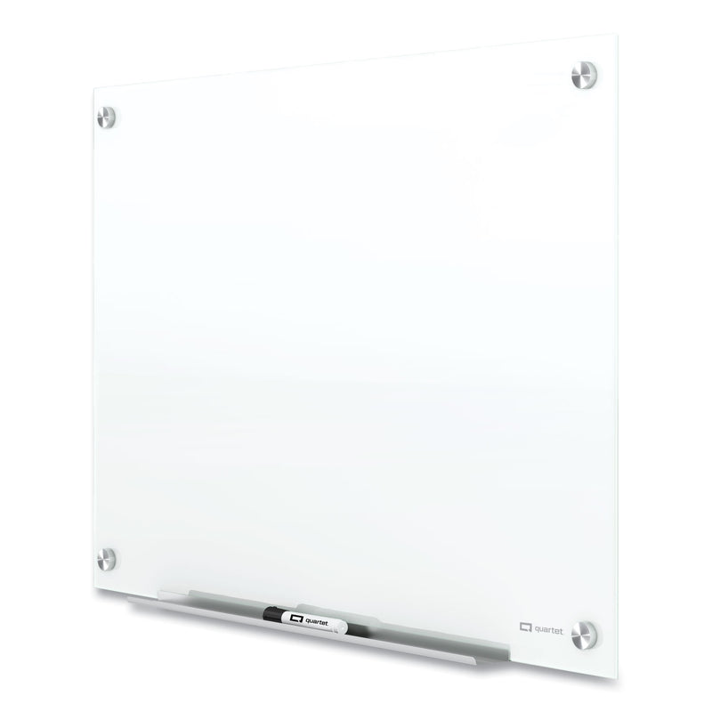 Quartet Brilliance Glass Dry-Erase Boards, 48 x 36, White Surface