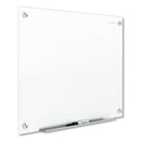 Quartet Brilliance Glass Dry-Erase Boards, 48 x 36, White Surface