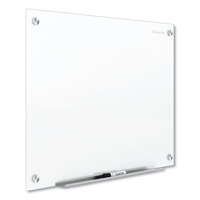 Quartet Brilliance Glass Dry-Erase Boards, 48 x 36, White Surface