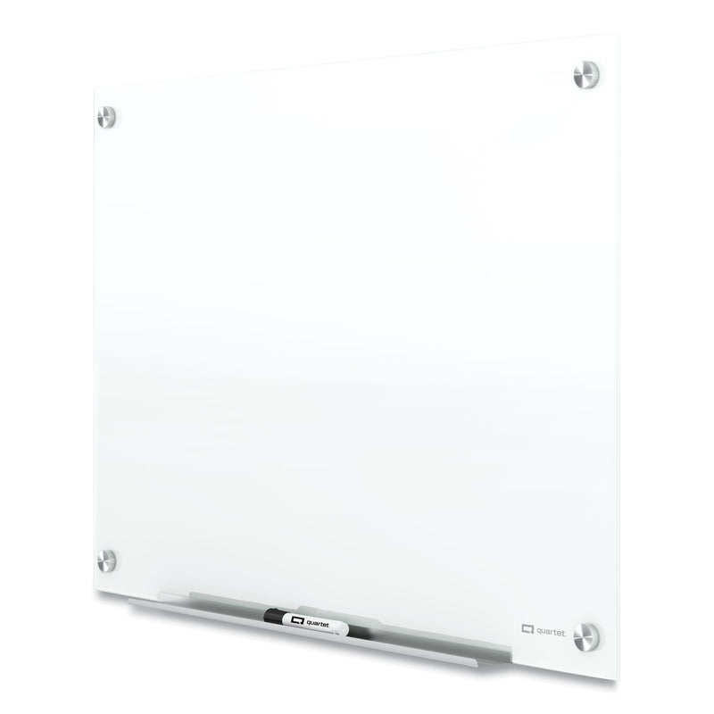 Quartet Brilliance Glass Dry-Erase Boards, 24 x 18, White Surface