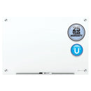 Quartet Brilliance Glass Dry-Erase Boards, 48 x 48, White Surface