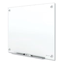 Quartet Brilliance Glass Dry-Erase Boards, 96 x 48, White Surface