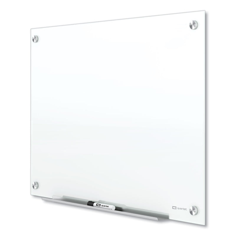 Quartet Brilliance Glass Dry-Erase Boards, 96 x 48, White Surface