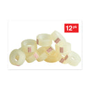 Universal Invisible Tape, 1" Core, 0.75" x 83.33 ft, Clear, 12/Pack