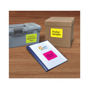 Avery High-Vis Removable Laser/Inkjet ID Labels w/ Sure Feed, 3.33 x 4, Neon, 72/PK