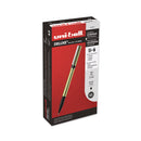 uniball Deluxe Roller Ball Pen, Stick, Fine 0.7 mm, Black Ink, Champagne Barrel, Dozen