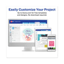 Avery Permanent Laser Print-to-the-Edge ID Labels w/SureFeed, 1.66" dia, White, 600/PK