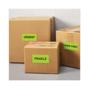 Avery High-Visibility Permanent Laser ID Labels, 2 x 4, Neon Green, 1000/Box