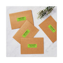 Avery High-Visibility Permanent Laser ID Labels, 1 x 2.63, Neon Green, 750/Pack