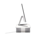 Kensington FreshView Wellness Monitor Stand with Air Purifier, For 27" Monitors, 22.5" x 11.5" x 5.4", White, Supports 200 lbs