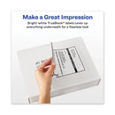 Avery Waterproof Shipping Labels with TrueBlock Technology, Laser Printers, 5.5 x 8.5, White, 2/Sheet, 50 Sheets/Pack