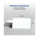 Avery Print-to-the-Edge Microperf Business Cards w/Sure Feed Technology, Color Laser, 2x3.5, White, 160 Cards, 8/Sheet,20 Sheets/PK