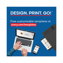 Avery Print-to-the-Edge Microperf Business Cards w/Sure Feed Technology, Color Laser, 2x3.5, White, 160 Cards, 8/Sheet,20 Sheets/PK