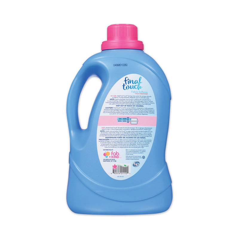 Final Touch Fabric Softener, Spring Fresh Scent, 67 Loads, 134 oz Bottle, 4/Carton