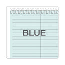 TOPS Prism Steno Pads, Gregg Rule, Blue Cover, 80 Blue 6 x 9 Sheets, 4/Pack