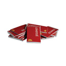 Universal Wirebound Memo Pad with Coil-Lock Wire Binding, Narrow Rule, Orange Cover, 50 White 3 x 5 Sheets, 12/Pack