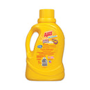 Ajax Laundry Detergent Liquid, Stain Be Gone, Linen and Limon Scent, 40 Loads, 60 oz Bottle, 6/Carton