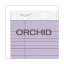 TOPS Prism + Colored Writing Pads, Narrow Rule, 50 Pastel Orchid 5 x 8 Sheets, 12/Pack