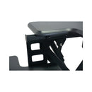 Victor High Rise Height Adjustable Standing Desk with Keyboard Tray, 36" x 31.25" x 5.25" to 20", Gray/Black
