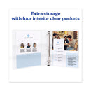 Avery Heavy-Duty View Binder with DuraHinge, One Touch EZD Rings and Extra-Wide Cover, 3 Ring, 1" Capacity, 11 x 8.5, White, (1318)