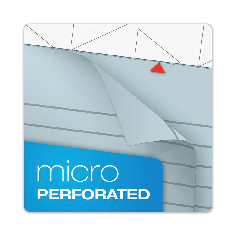 TOPS Prism + Colored Writing Pads, Wide/Legal Rule, 50 Pastel Blue 8.5 x 11.75 Sheets, 12/Pack