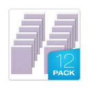 TOPS Prism + Colored Writing Pads, Wide/Legal Rule, 50 Pastel Orchid 8.5 x 11.75 Sheets, 12/Pack