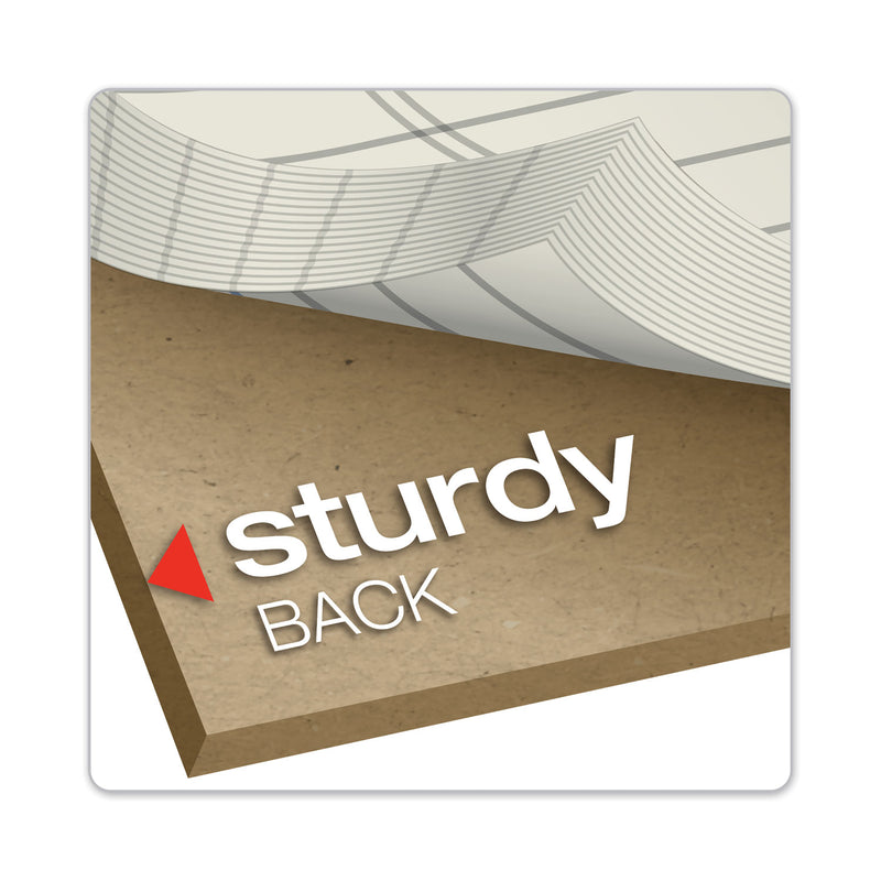 TOPS Prism + Colored Writing Pads, Wide/Legal Rule, 50 Pastel Ivory 8.5 x 11.75 Sheets, 12/Pack