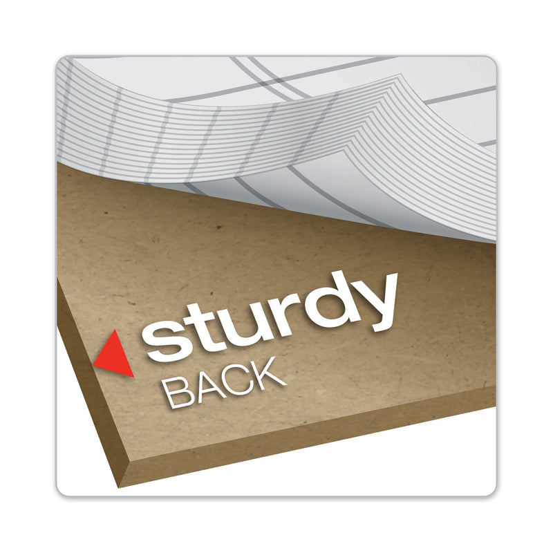 TOPS Prism + Colored Writing Pads, Wide/Legal Rule, 50 Pastel Gray 8.5 x 11.75 Sheets, 12/Pack