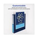 Avery Heavy-Duty View Binder with DuraHinge and Locking One Touch EZD Rings, 3 Rings, 4" Capacity, 11 x 8.5, Navy Blue