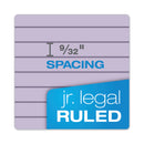 TOPS Prism + Colored Writing Pads, Narrow Rule, 50 Pastel Orchid 5 x 8 Sheets, 12/Pack