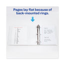 Avery Heavy-Duty View Binder with DuraHinge and Locking One Touch EZD Rings, 3 Rings, 4" Capacity, 11 x 8.5, White