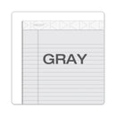 TOPS Prism + Colored Writing Pads, Wide/Legal Rule, 50 Pastel Gray 8.5 x 11.75 Sheets, 12/Pack