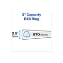 Avery Heavy-Duty View Binder with DuraHinge and Locking One Touch EZD Rings, 3 Rings, 3" Capacity, 11 x 8.5, Purple