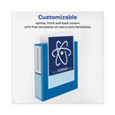 Avery Heavy-Duty View Binder with DuraHinge and One Touch EZD Rings, 3 Rings, 2" Capacity, 11 x 8.5, Pacific Blue