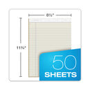 TOPS Prism + Colored Writing Pads, Wide/Legal Rule, 50 Pastel Ivory 8.5 x 11.75 Sheets, 12/Pack