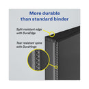 Avery Heavy-Duty View Binder with DuraHinge and Locking One Touch EZD Rings, 3 Rings, 4" Capacity, 11 x 8.5, Navy Blue